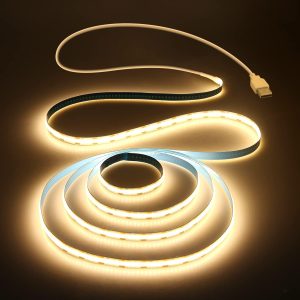 Aclorol USB COB LED Strip Lights Warm White Led DIY Lighting