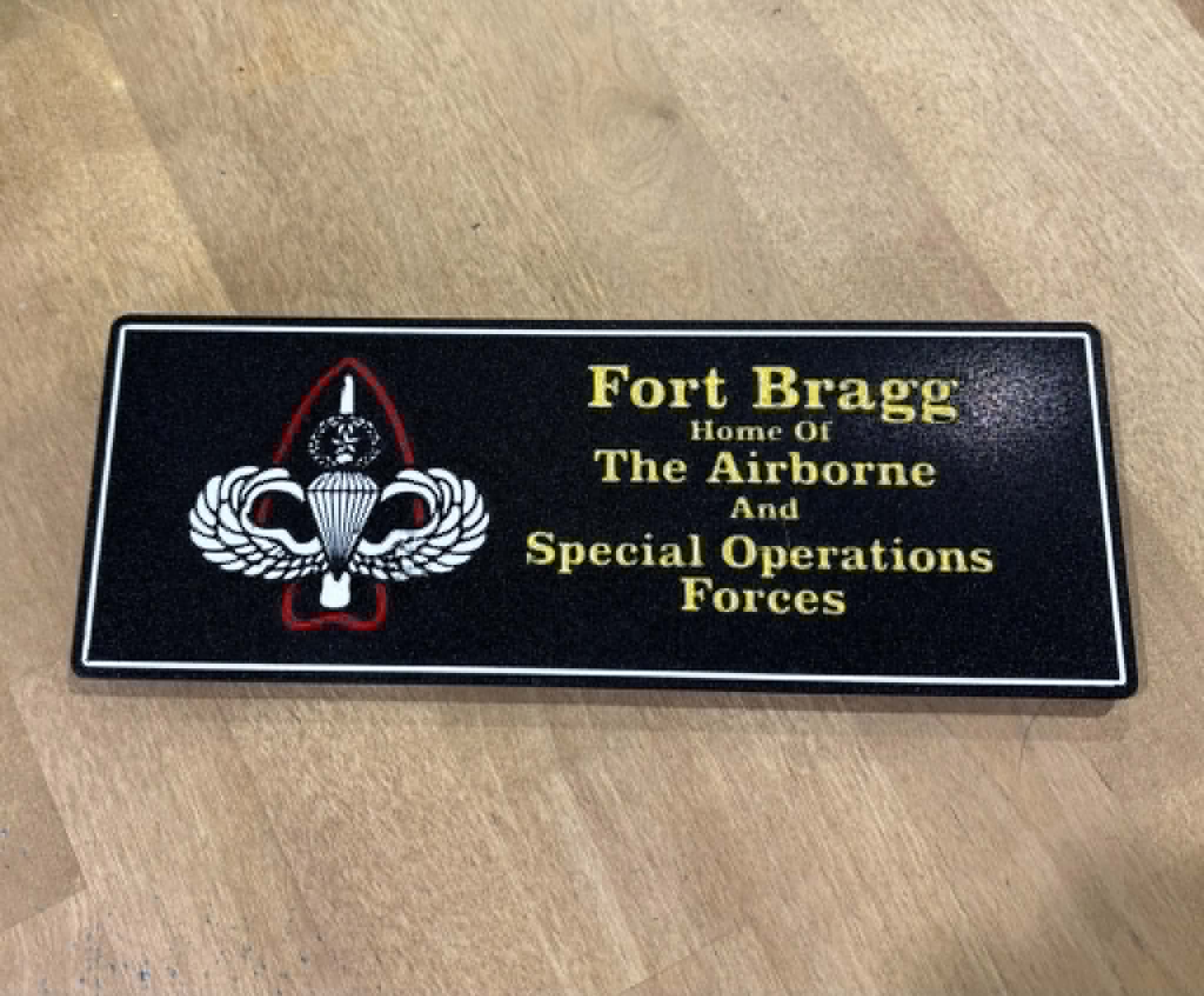 Fort Bragg Lighted Sign